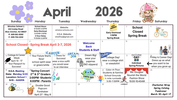 April Calendar